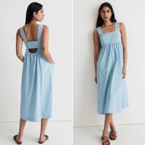 Madewell Cutout-back Empire Midi Dress